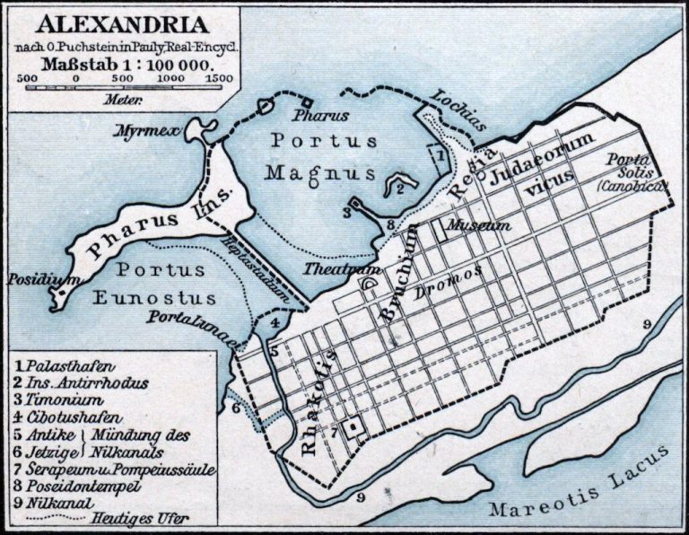 Map Of Ancient Alexandria 768x596 
