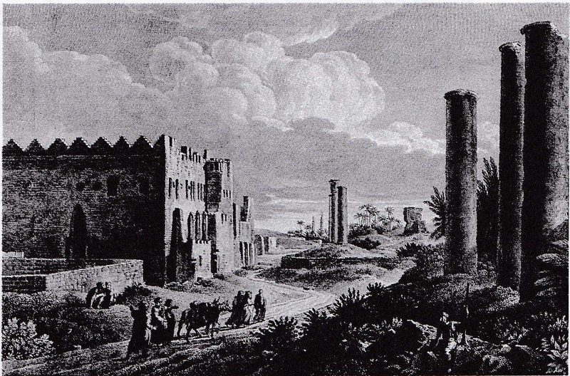 A 1784 depiction of Canopic Street, Alexandria.