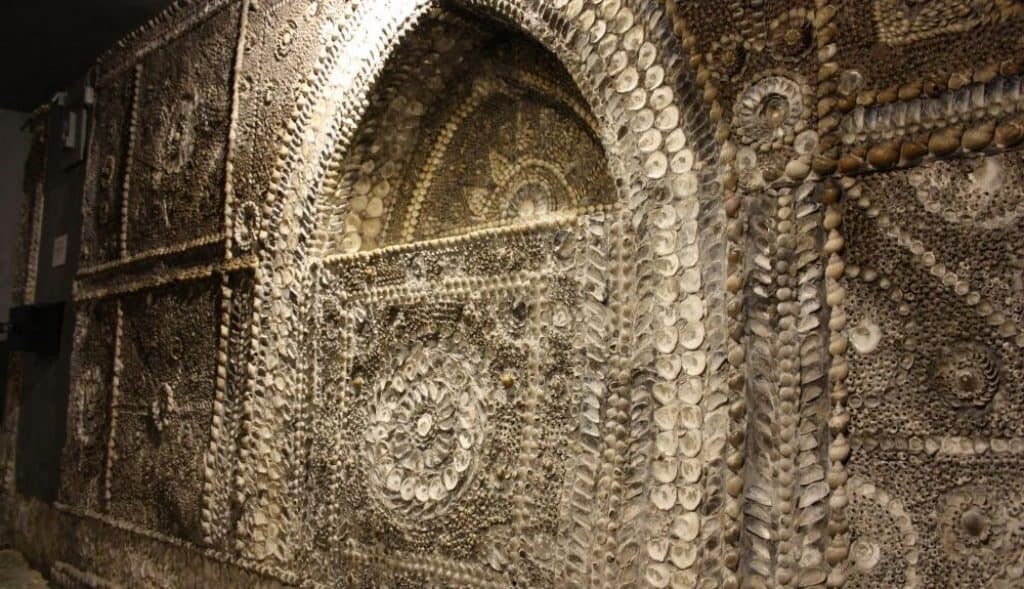 The altar of the Margate Shell Grotto.