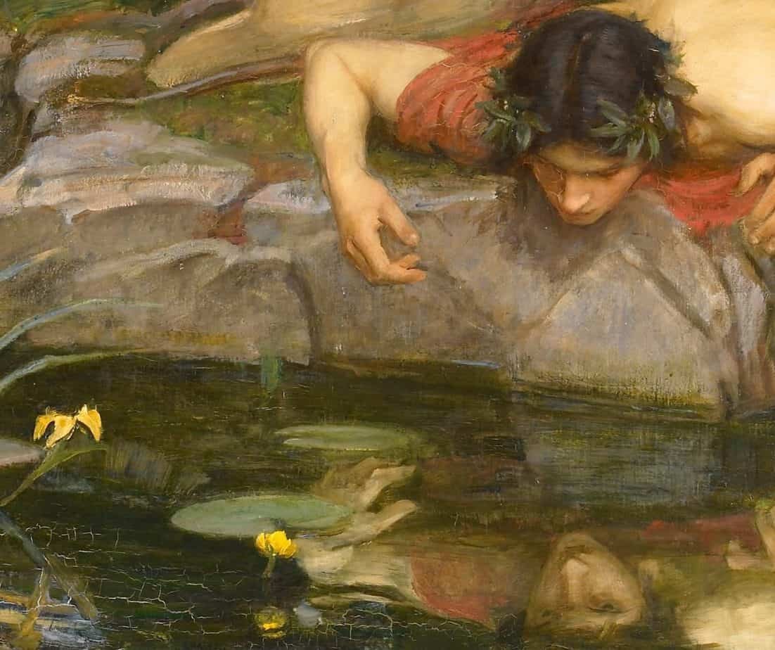 Картина нарцисс смотрящий в воду