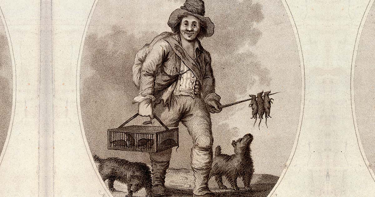 The old occupation of chasseur de rats or rat catcher — The
